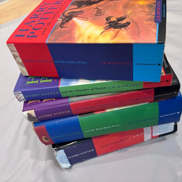 Harry Potter UK Bloomsbury Lot Of 5 Books Chamber Azkaban Goblet Prince - Picture 8 of 8